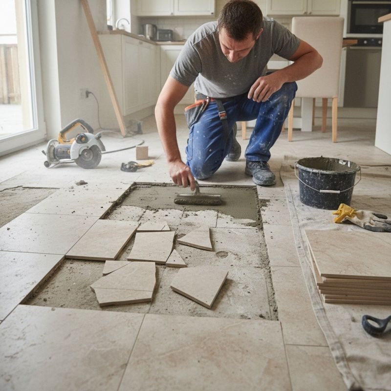 Tile Floor Reglazing